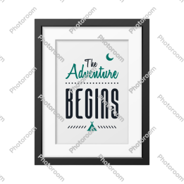 The adventure begins Framed poster